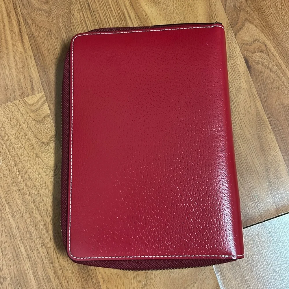 Kate Spade Wellesley Red Leather Calendar Planner Agenda